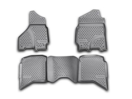 3D Rubber floor mats set Dodge RAM CABIN CREW (2002-2012) 