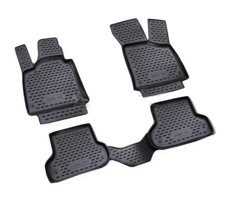 3D Rubber floor mat  set  Audi A3 (2007-2012) with edges 
