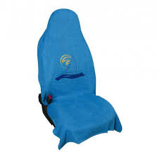 California Drive, beach towel seat cover, blue