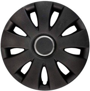 Hubcap set - Aura Black Ring, 15"