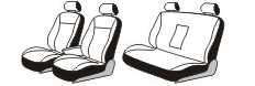Seat cover set for Mercedes-Benz E-class W124 (1984-1995)