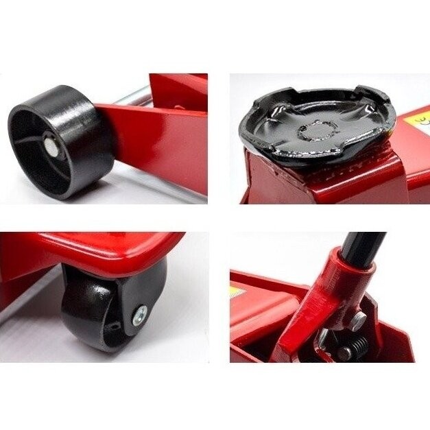 Hidraulic jack on wheels with pedal, 3500kg