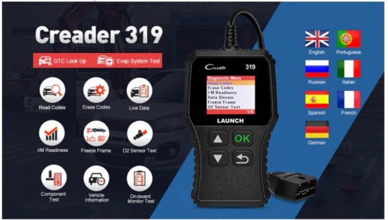 OBD II check engine auto scanner trouble code reader- LAUNCH Creader 319  