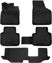 Rubber floor mats set for Volkswagen Atlas (2017-2025)