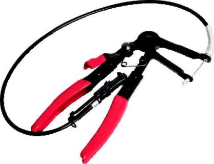Flexible hose clamp remover