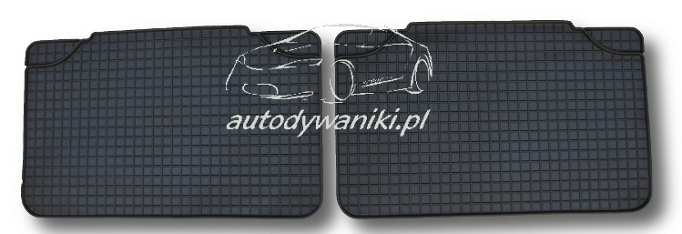 Rear rubber floor mats, 2 row, Ford Galaxy (1995-2006)