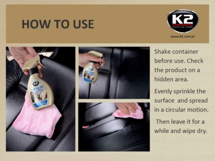 Leather cleaner - K2 LETAN, 250ml. 