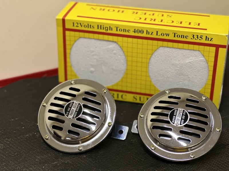 Silver Horn set 12V, 55W (chrome) 