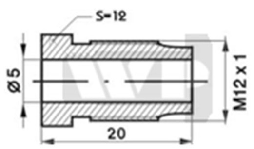 Brake line adapter M12x1mm 