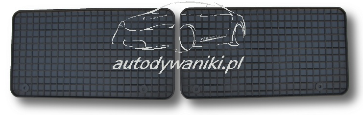 Front rubber mats, 3 row, Ford Galaxy (1995-2006)