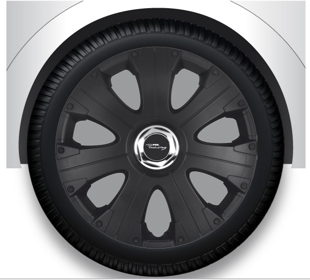 Wheel covers set Racing Pro Black, 13