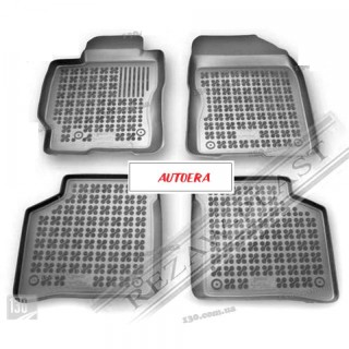 Rubber floor mat set Toyota Prius (2009-2016) with edges