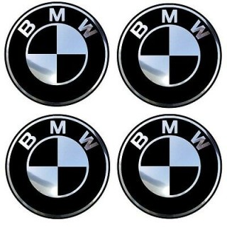 ALLOY WHEEL TRIM CENTRE CAP DECAL LOGO - BMW, 64mm