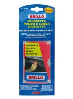 Dashboard wipe and polish sponge