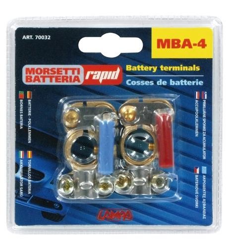 Quick release battery terminals