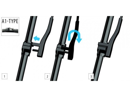 Aero wiper blade set OXIMO for Ford/Peugeot/Renault/Seat/VW, 70+70cm