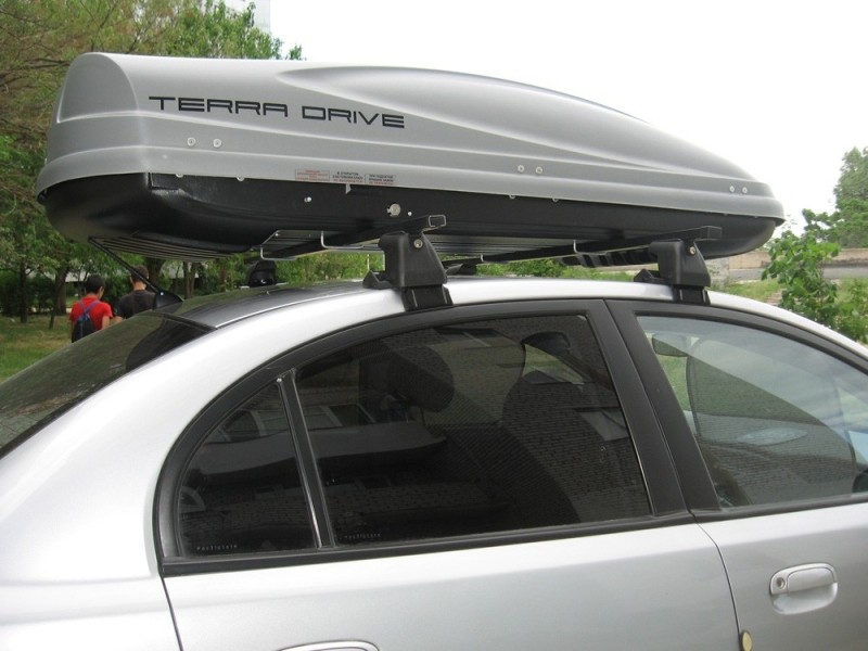 Car roof box - TERRA DRIVE 480, grey