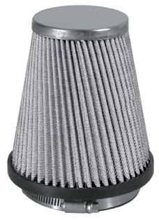 Sport air filter - SILVER, max. d-74mm