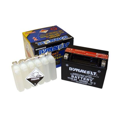 Moto battery Dynavolt AGM 8А, 12V  (+/-) with electolite