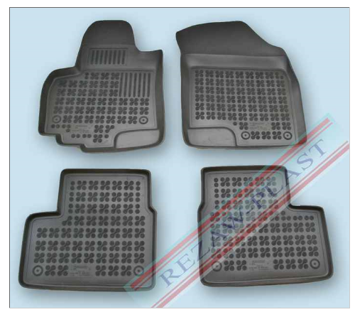 Rubber floor mat  set  Suzuku Swift (2007-) with edges