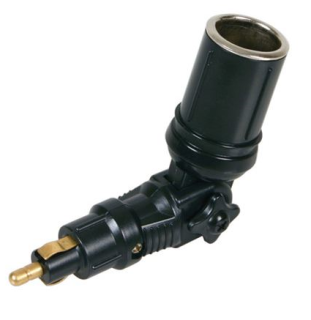 Adapter socket, 120° swivel joint 12/24V
