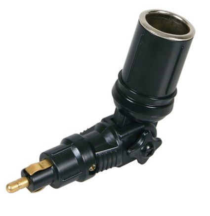 Adapter socket, 120° swivel joint 12/24V