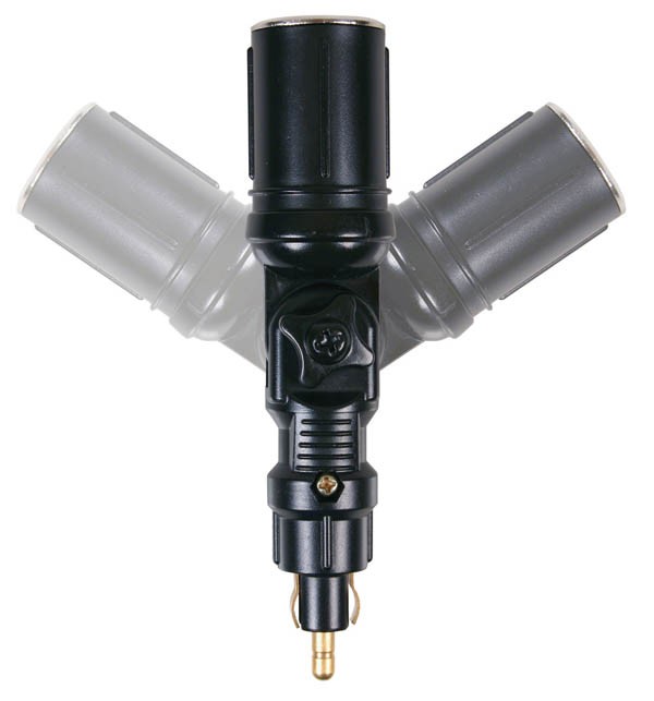 Adapter socket, 120° swivel joint 12/24V