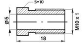 Brake line adapter 10x1mm (for japan cars)