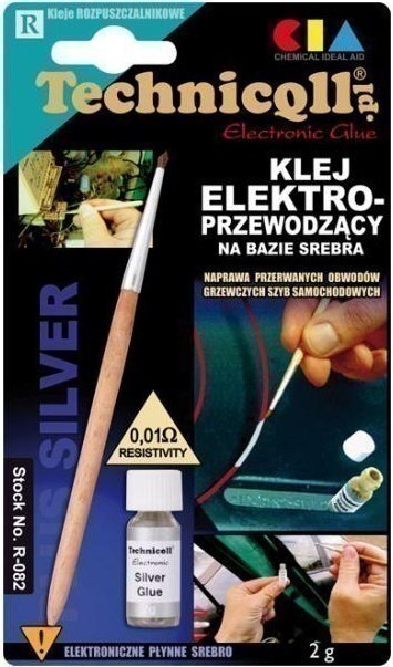 TECHNICQLL ELECTRONIC GLUE ELECTRO CONDUCTING ELECTRIC CURRENT CAR REAR WINDOW, 2g.
