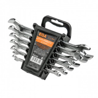 Set of 8 open end spanner, 6-22mm 