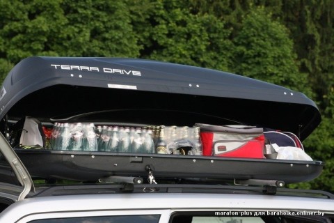 Car roof box - TERRA DRIVE 480, black