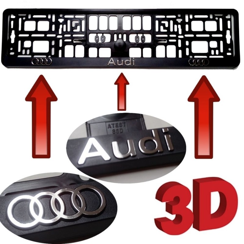 3D number plate holder - AUDI