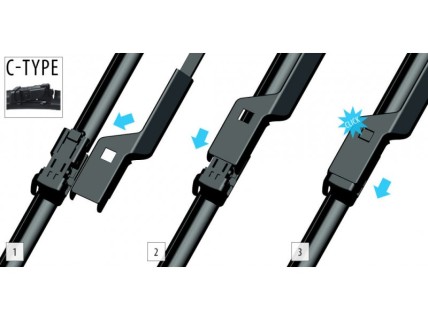 Aero Wiper blade set OXIMO, 53+53cm