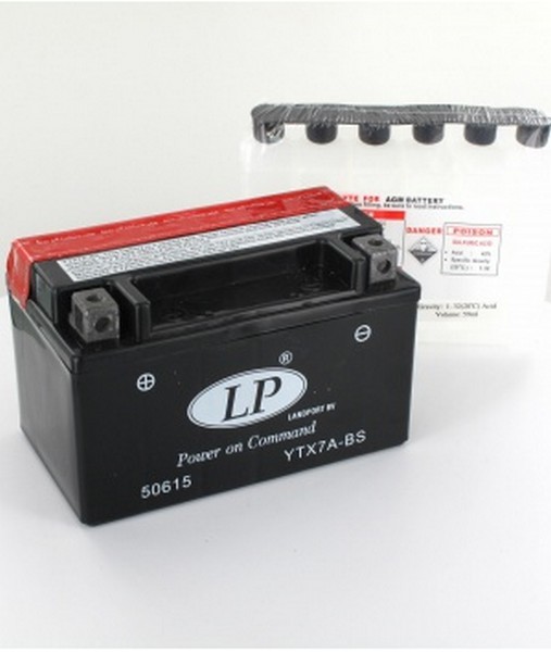 Moto battery - LANDPOIRT 6А, 12V (-/+)