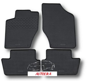 Rubber floor mats set Citroen C4 (2010-2017) /Peugeot 307 (2001-2008); 308 (2007-2014)