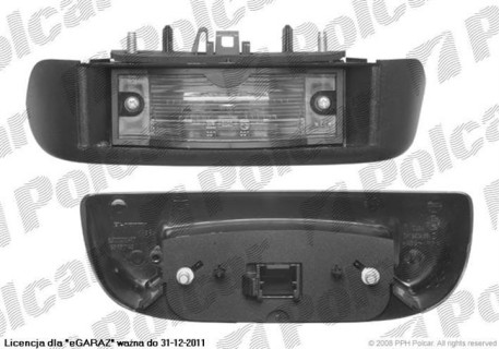 Number plate light Renault Master (1998-2003)