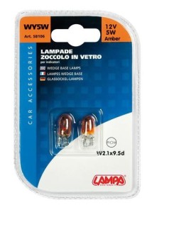 Set of bulbs WY5W AMBER, 12V, 5W