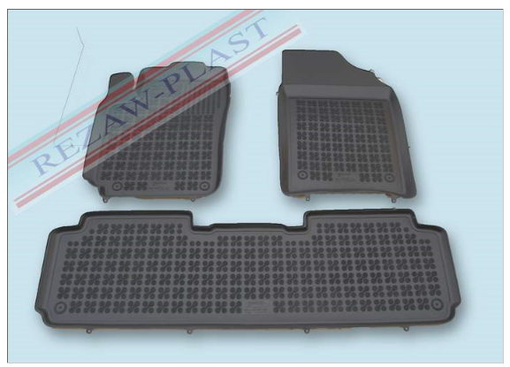 Rubber floor mat set  Citroen Xsara Picasso (2000-2010) with edges