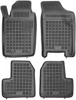 Rubber floor mat  set Peugeot 206 SW (1998-2009) with edges