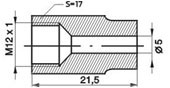 Brake line adapter M12x1mm.
