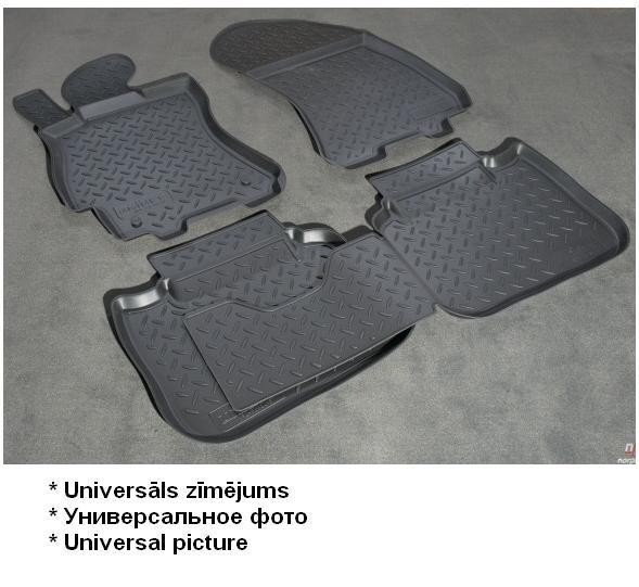 Rubber floor mats set for Lexus RX350 (2012-), with edges