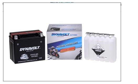 Moto battery - Dynavolt AGM 10Ah, 12V (+/-)