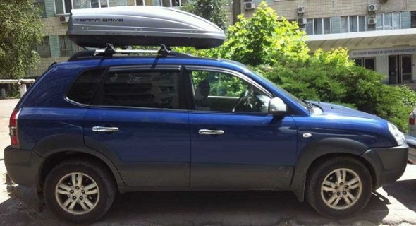 Car roof box - TERRA DRIVE 440, grey