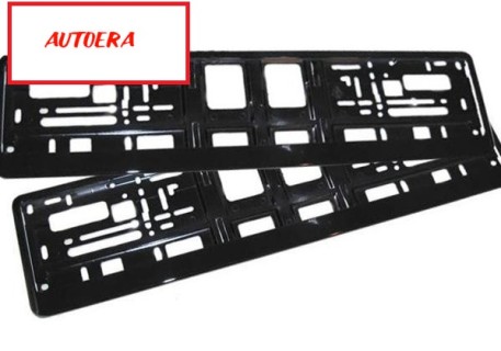 2PCS x Number plate holder, black 