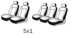 Seat cover set VW Touran (2003-2010) / 5-seats