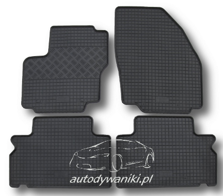 Rubber floor mat set Ford Galaxy (2006-)