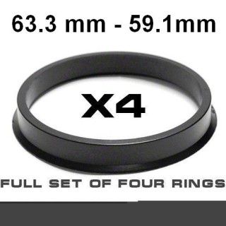 Wheel hub centring ring 63.3->59.1mm