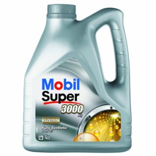 Sinthetic motor oil Mobil 5w40 Super 3000, 4L