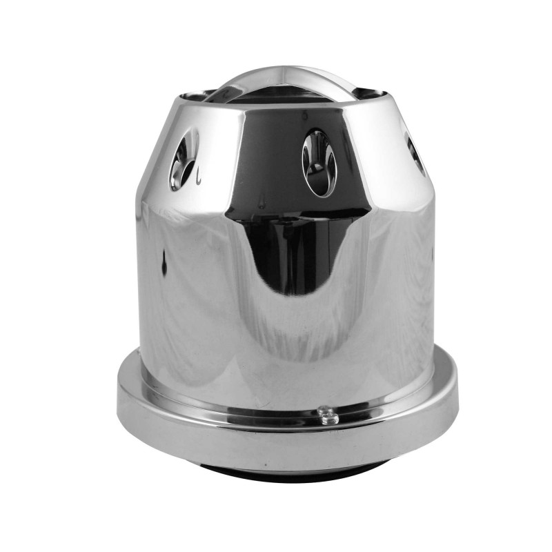 Sport air filter in aluminium cover - SILVER, d-74mm