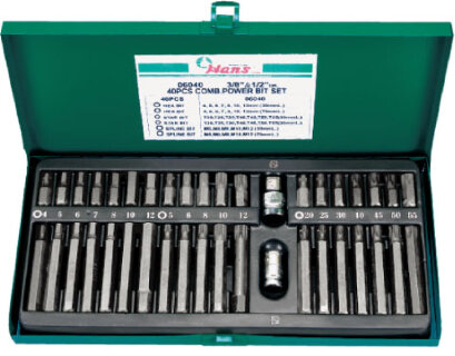 40 Pcs 10 mm Combination Power Bit Set